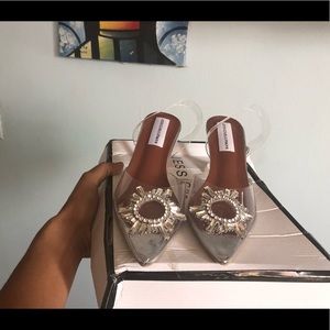 Transparent sling back Jessica Buurman heels